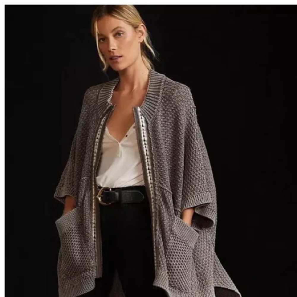 Pilcro Anthropologie knit Poncho Size XS/S